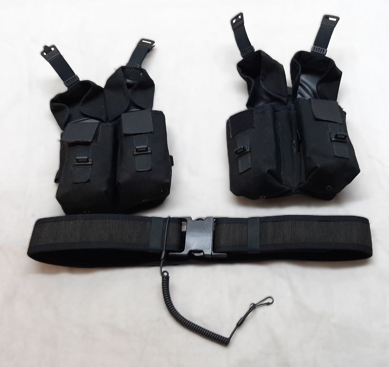 UKSF Stealth Load Carrying Duty Belt and 2 Double Utility / Ammo Pouches British