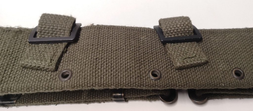 Vintage Belt Webbing Load Carry Pistol Canvas Belt Pattern 58 Waist 44"