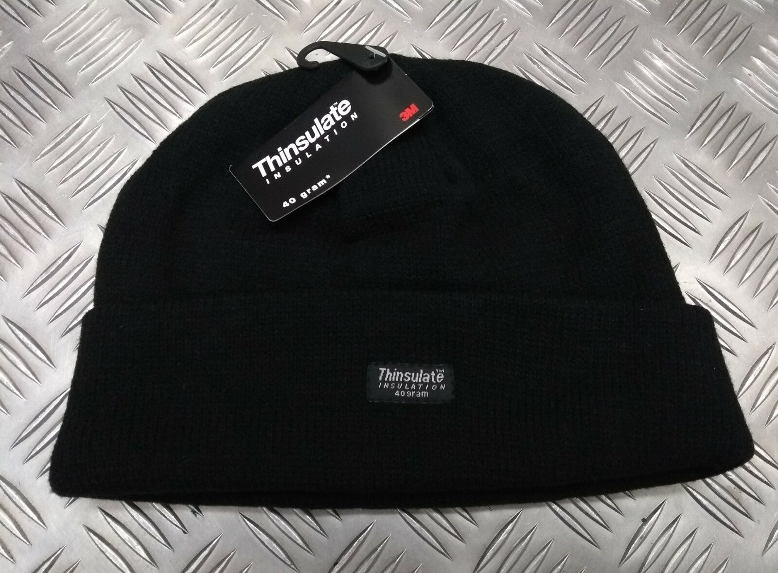 Black Thinsulate Beanie Hat - Very Warm - One Size - Brand New
