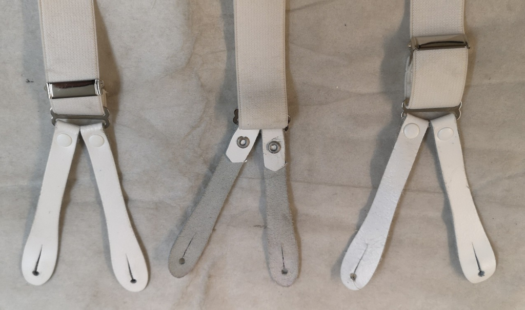 Various Clip-On / Button Elastic Braces / Suspenders Adjustable