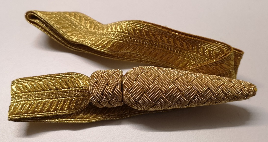 Gold Lace Sword Knot British No3 - NEW