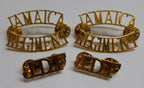 Jamaican Insignia Two Sets JDF Jamaica Regiment Shoulder Collar Badges