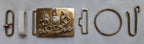Vintage Army Buckle Set For No11 Buff Leather HCav Belt British Militaria