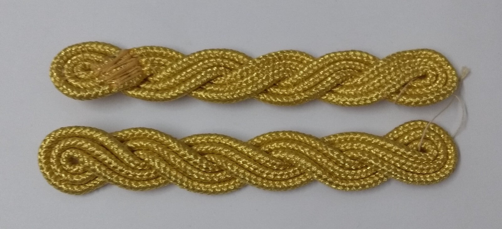 Gold Cords Shoulder British Made Army Issue no Rank Insignia Ceremonial
