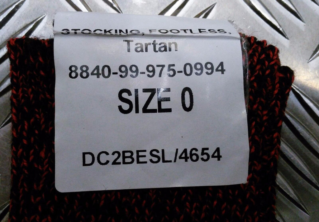 RRS Kilt Hose British Army Pattern Tartan Triple Dice Footless Stockings Size 0