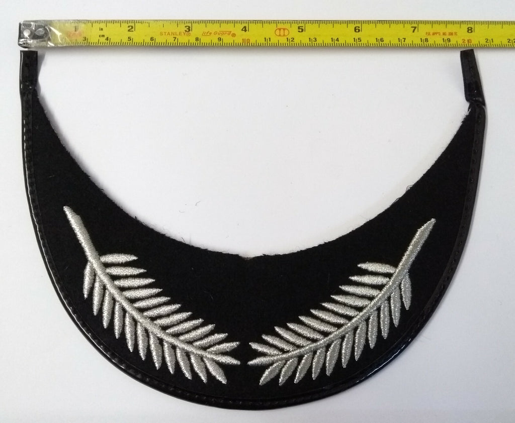 Genuine British Made Senior Officer Silver Laurel Braid Dress Cap Peak NEW