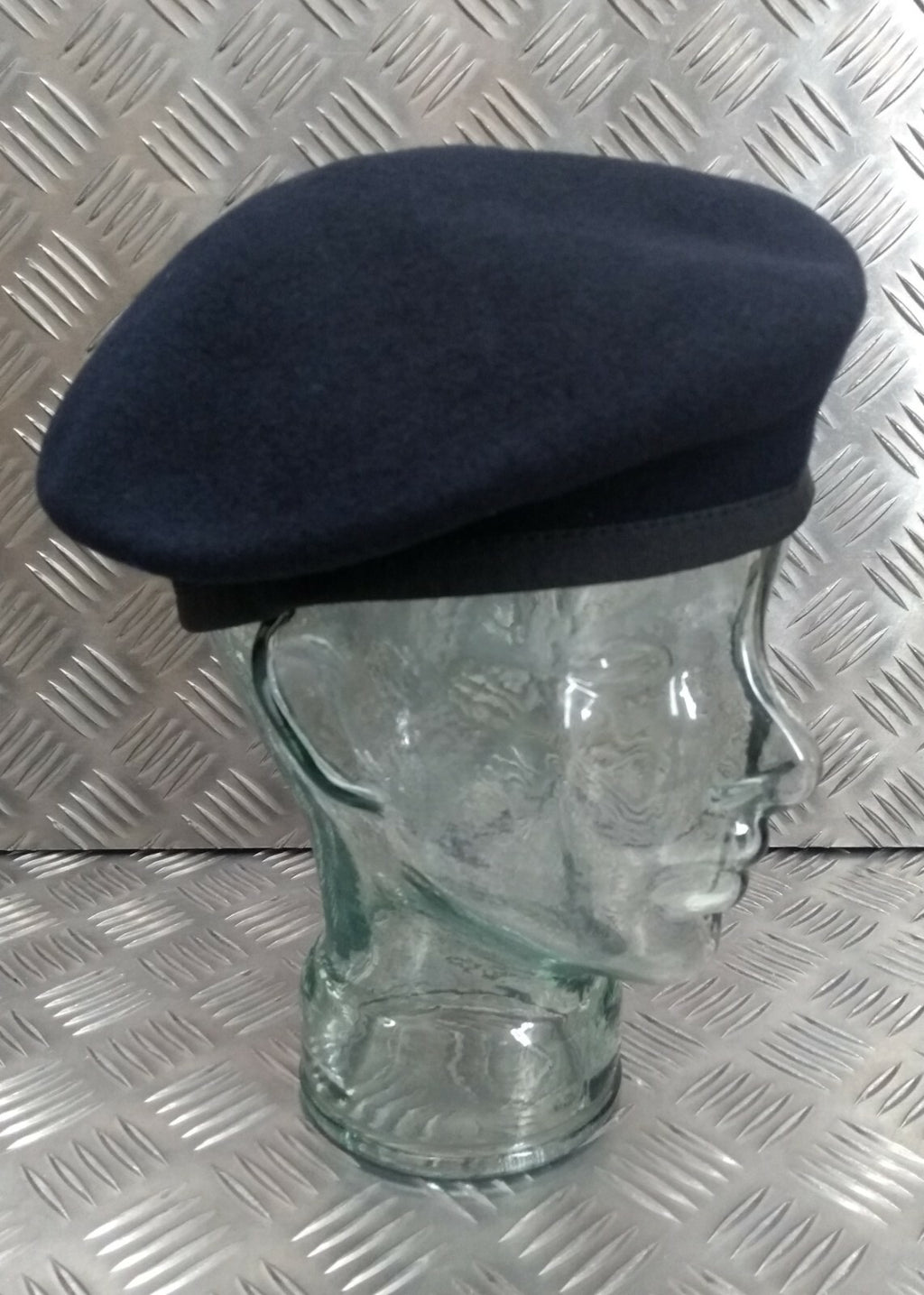 Hobsons of London Style Dark Blue Lined 100% Wool Beret