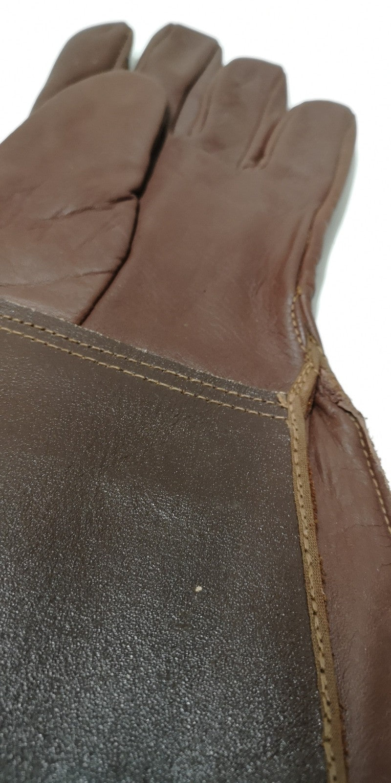 Vintage Canadian Pilot/Aircrew Brown Leather Glove Left Hand only Size Medium