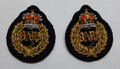QDG Collar Badges British Army Dress Hand Embroidered Queens Dragoon Guards