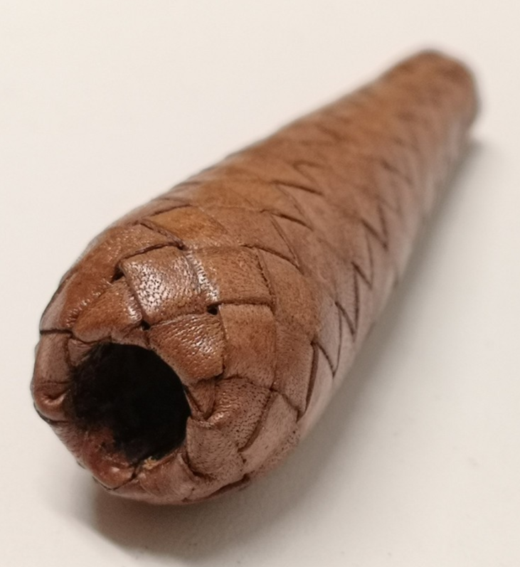 Sword Knot Acorn Light Brown Leather Bound Replacement Part