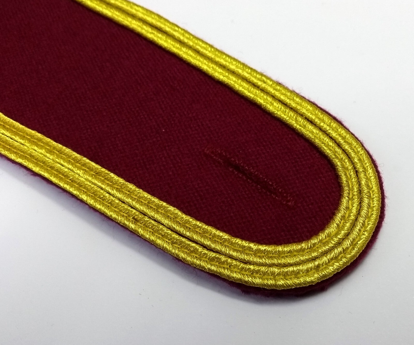 Senior Officer Shoulder Boards Abu Dhabi Obsolete Stock Maroon Melton Gold Braid