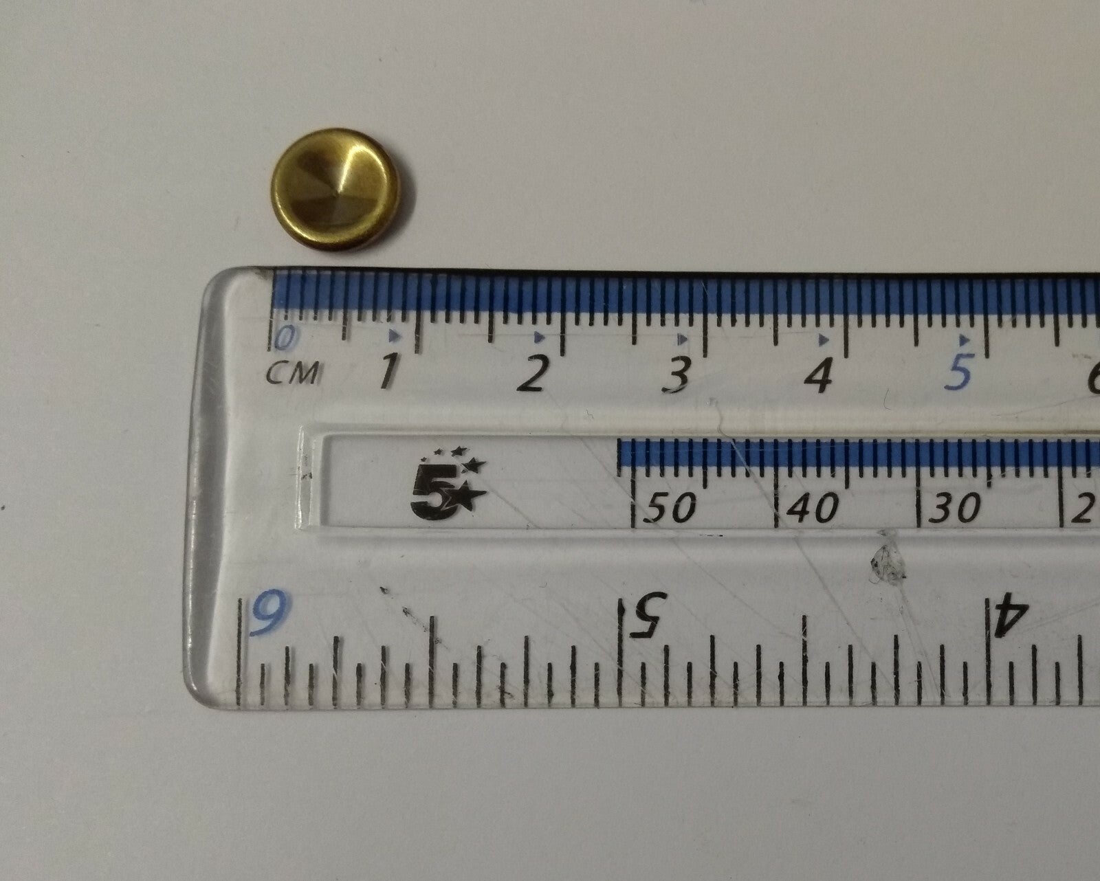 Brass Stud Head Caps British Issue 9mm Diameter X20 Pieces Unissued