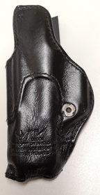 Safariland 27 Inside-the-Pants Black Leather Holster Right Hand with defect
