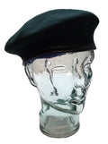 Officer's Beret British Army Pattern Leather Rim Rifles & Light Infantry Green