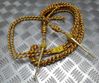 Crimson Fleck Gold Ceremonial Aiguillette British Made Senior Officer Issue