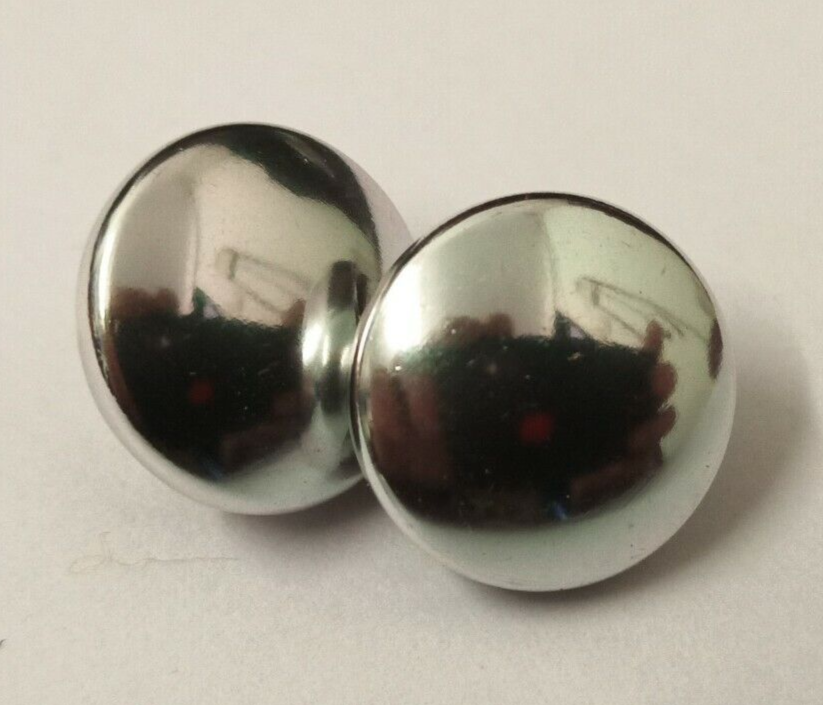 Plain Silver Buttons Genuine & Security Forces No Insignia X2 11mm V2X