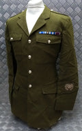 British Army No2 REME Regiment Dress Jacket Fully Buttoned With Insignia Patches