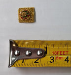 Shoulder Pips 3/8" Gold Hand Embroidered H/E Bath Stars 1 Pair