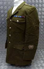 British Army No2 REME Regiment Dress Jacket Fully Buttoned With Insignia Patches