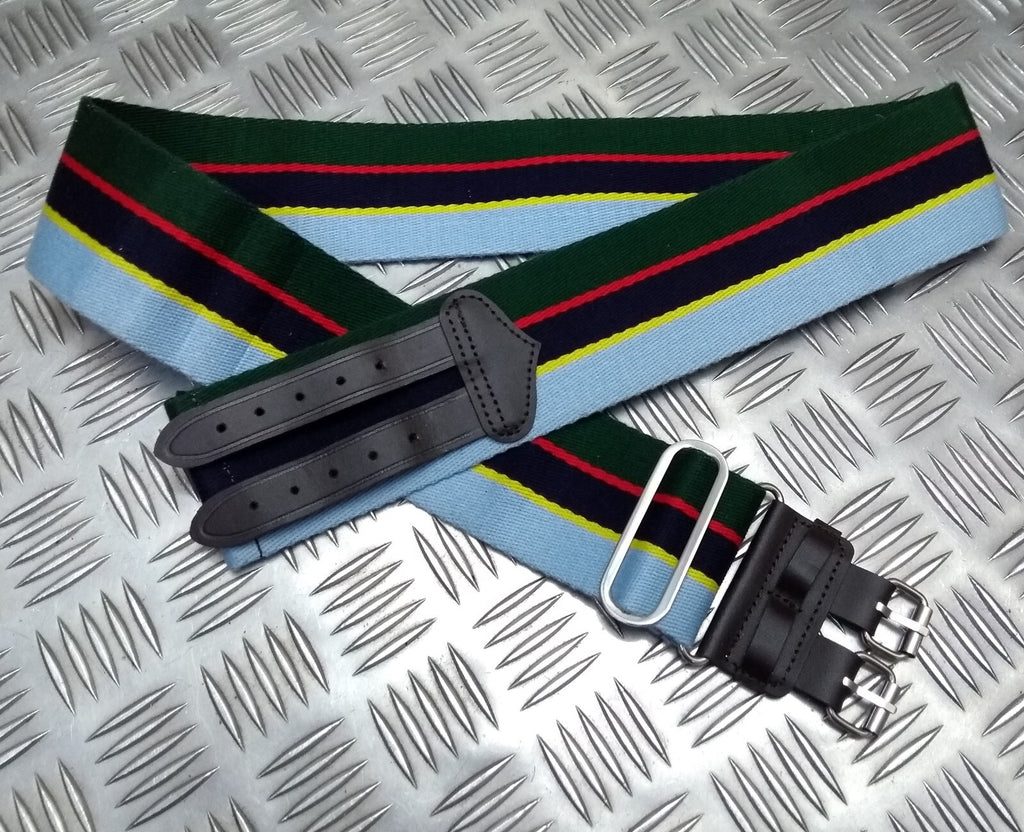 Malaysian Royal Signals Stable Belt Obsolete Style D Double Buckle Max 38"
