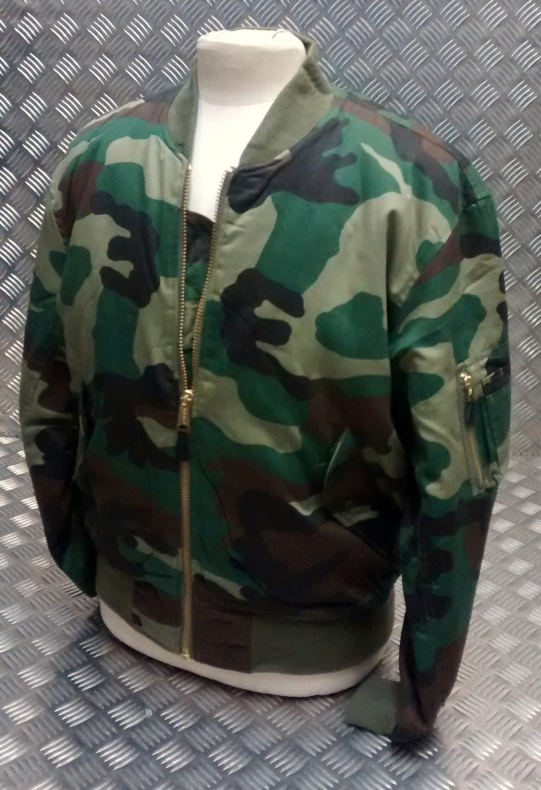 MA1 US Military Style Bomber Jacket Camo Asst Cols - NEW