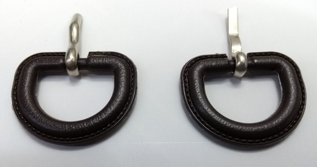 Stable Belt Replacement Covered Brown Buckles 2cm Genuine British 1 Pair NEW