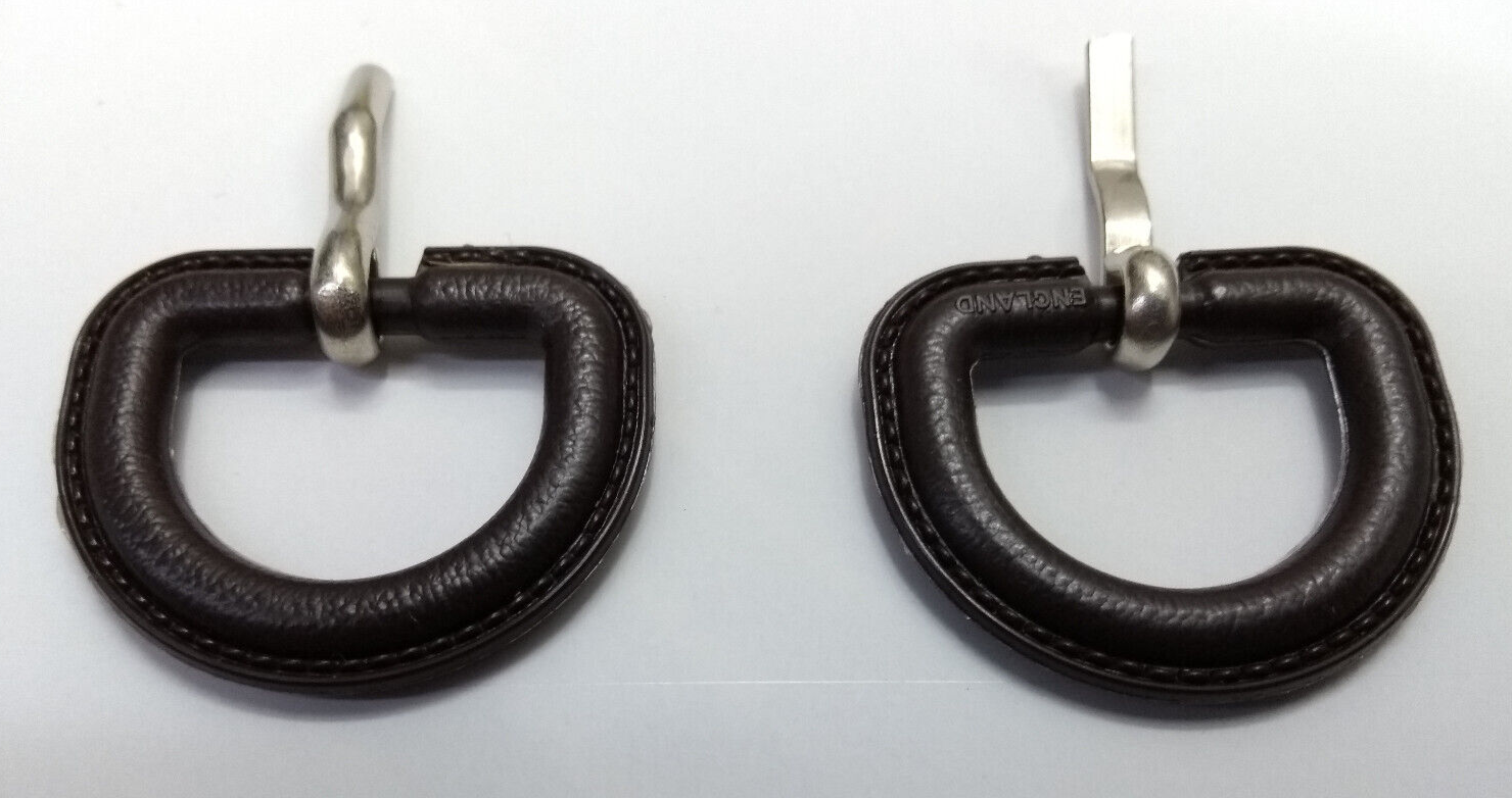 Stable Belt Replacement Covered Brown Buckles 2cm Genuine British 1 Pair NEW