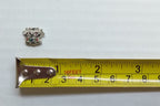 Army Silver Crowns Gilt With Crimson Padding Hand Embroidered Insignia 3/8" 1 Pr