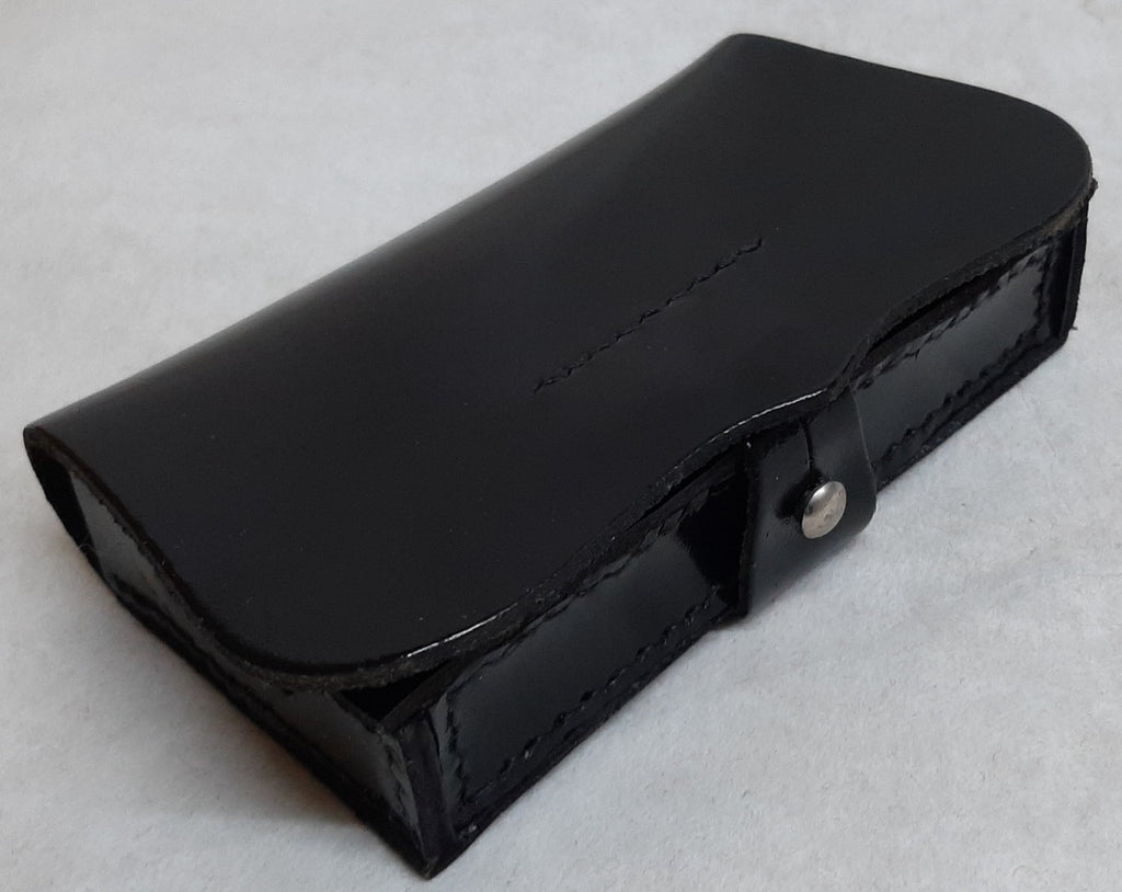 Cross Belt Pouch Patent Leather Black for Ceremony Bands and Parades No Fixings