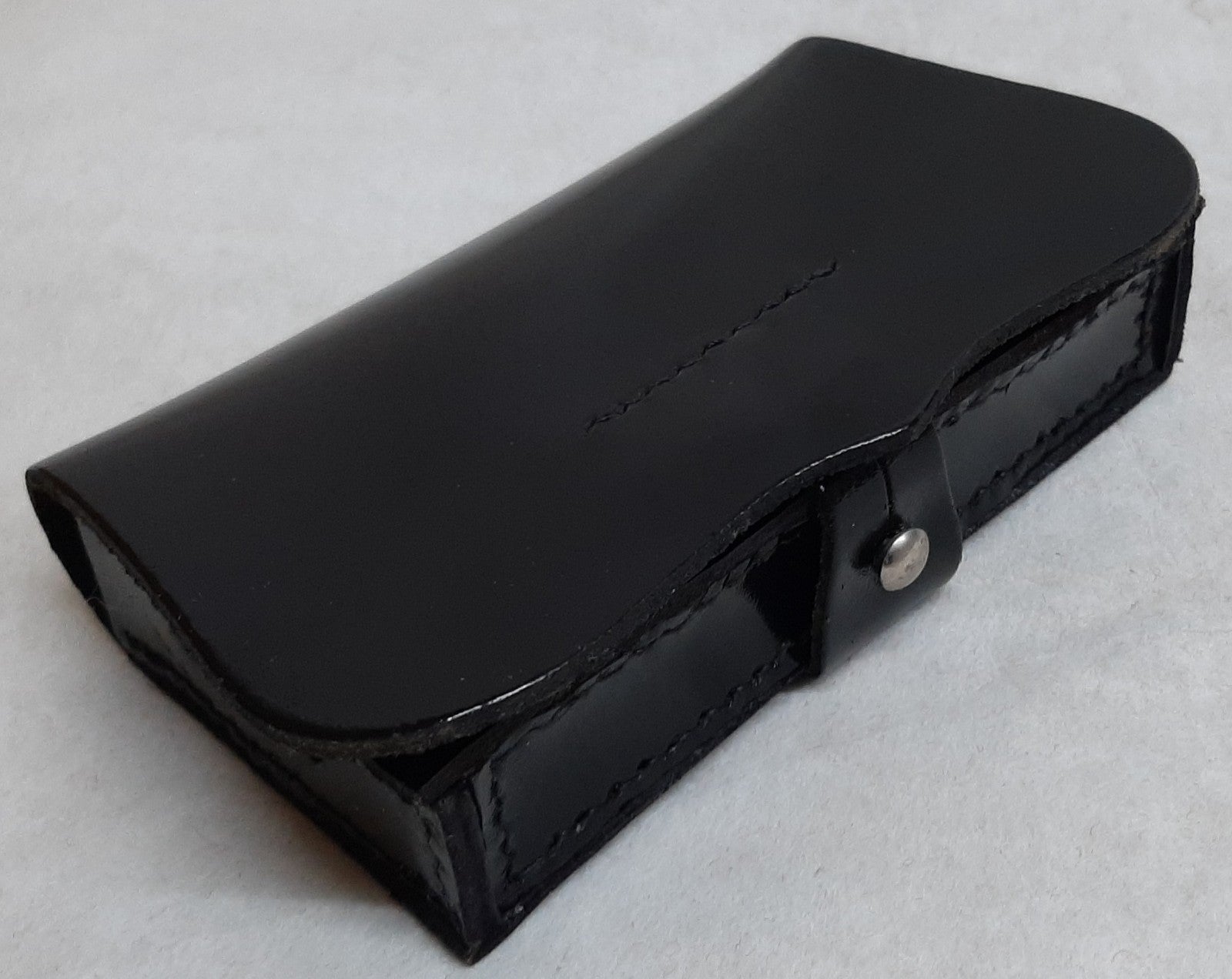 Cross Belt Pouch Patent Leather Black for Ceremony Bands and Parades No Fixings