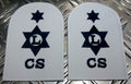 Genuine Pair of Royal Navy RN Logistics Catering Service AR Patches/Badges-NEW
