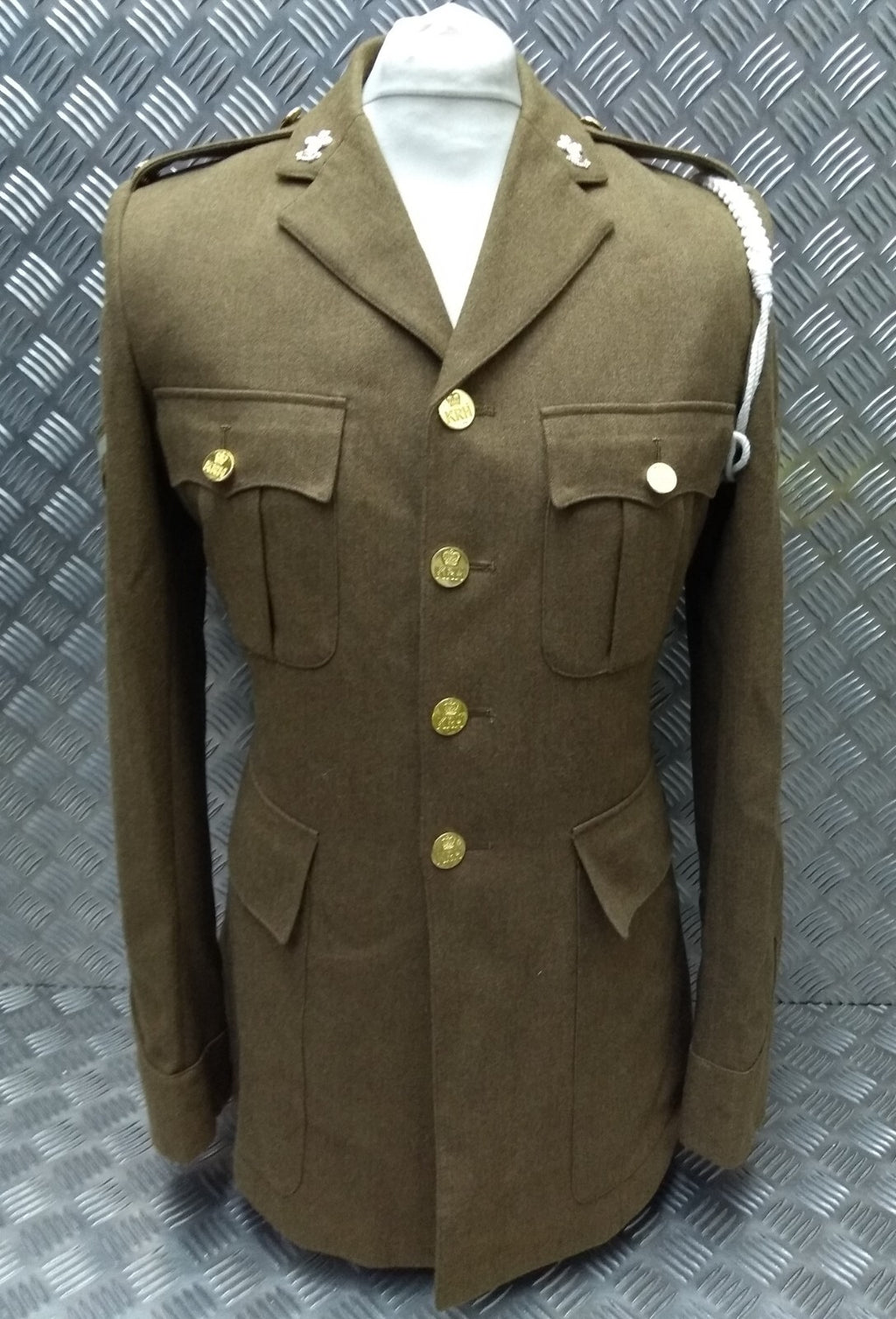 No2 KRH FAD Jacket Fully Buttoned With Insignia & Badges British Army Style