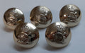 Vintage Army Buttons British Artillery Kings Crown Insignia Ring Backed Buttons