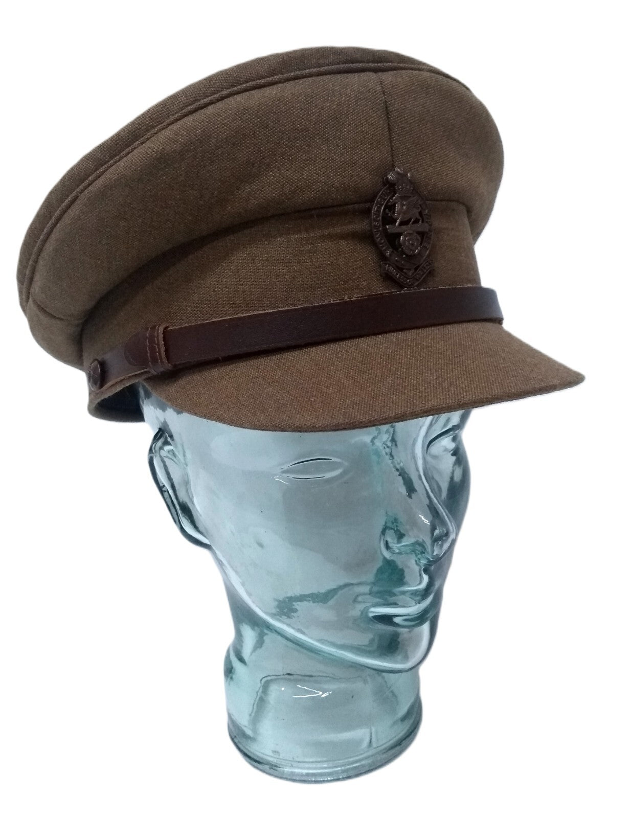 No2 Officers Hat PWRR British Army Full Insignia & Chin Strap Goldings 61cm