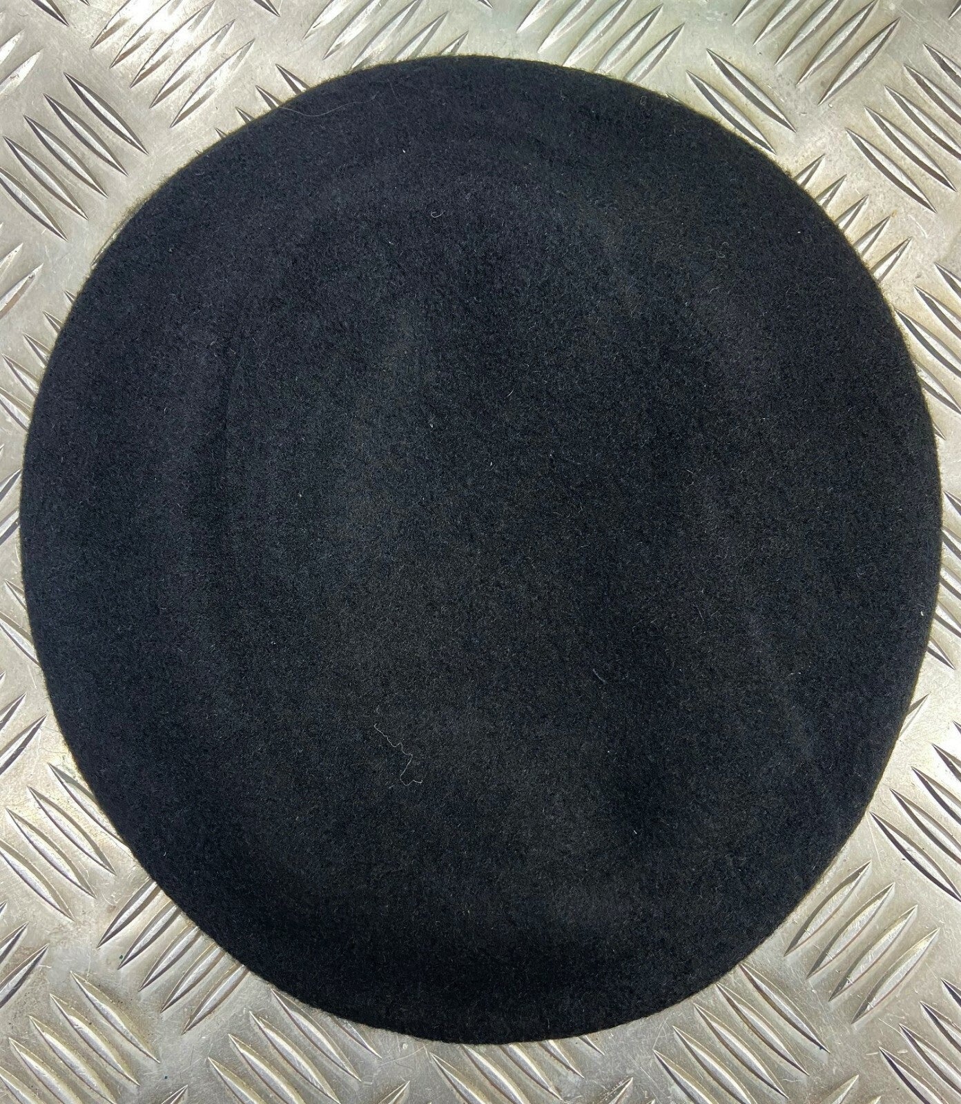 Genuine Compton Webb England Issue Black Lined Wool Uniform Beret 6 7/8