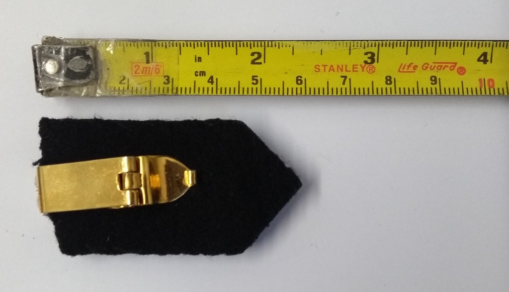 Oman Gorgets Collar Tabs With Silver Detail Chrome Officers Insignia Buttons X2