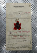 Genuine Vintage British Army Inspectorate of Stores Metal Badge Sample Card 1952