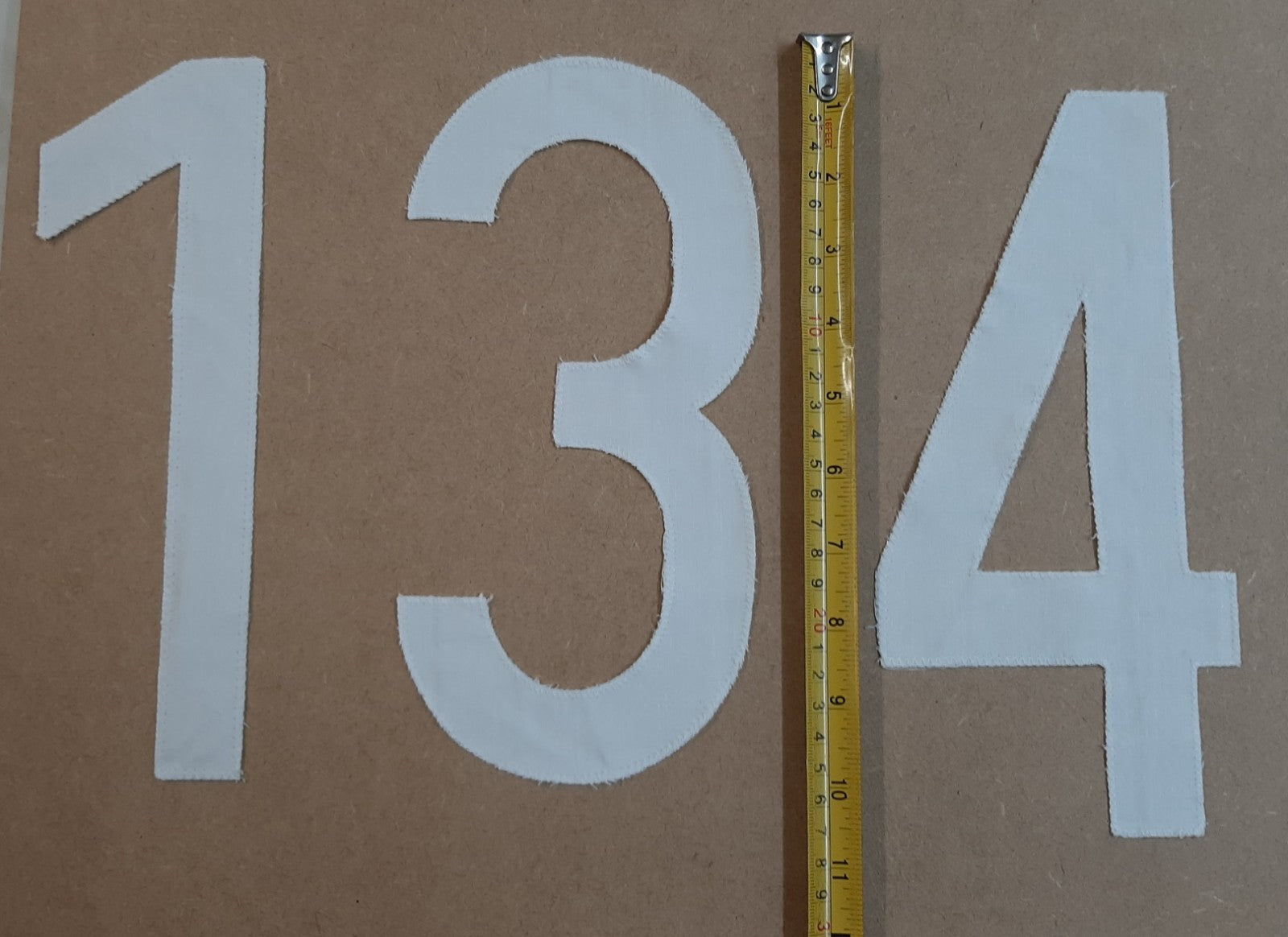 Genuine Vintage West German Sports Sew on Numbers 1-14 1970`s BRAND NEW