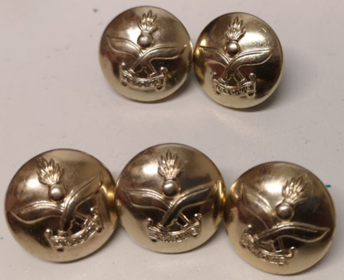 Queen's Gurkha Engineers Buttons 32L set of 5