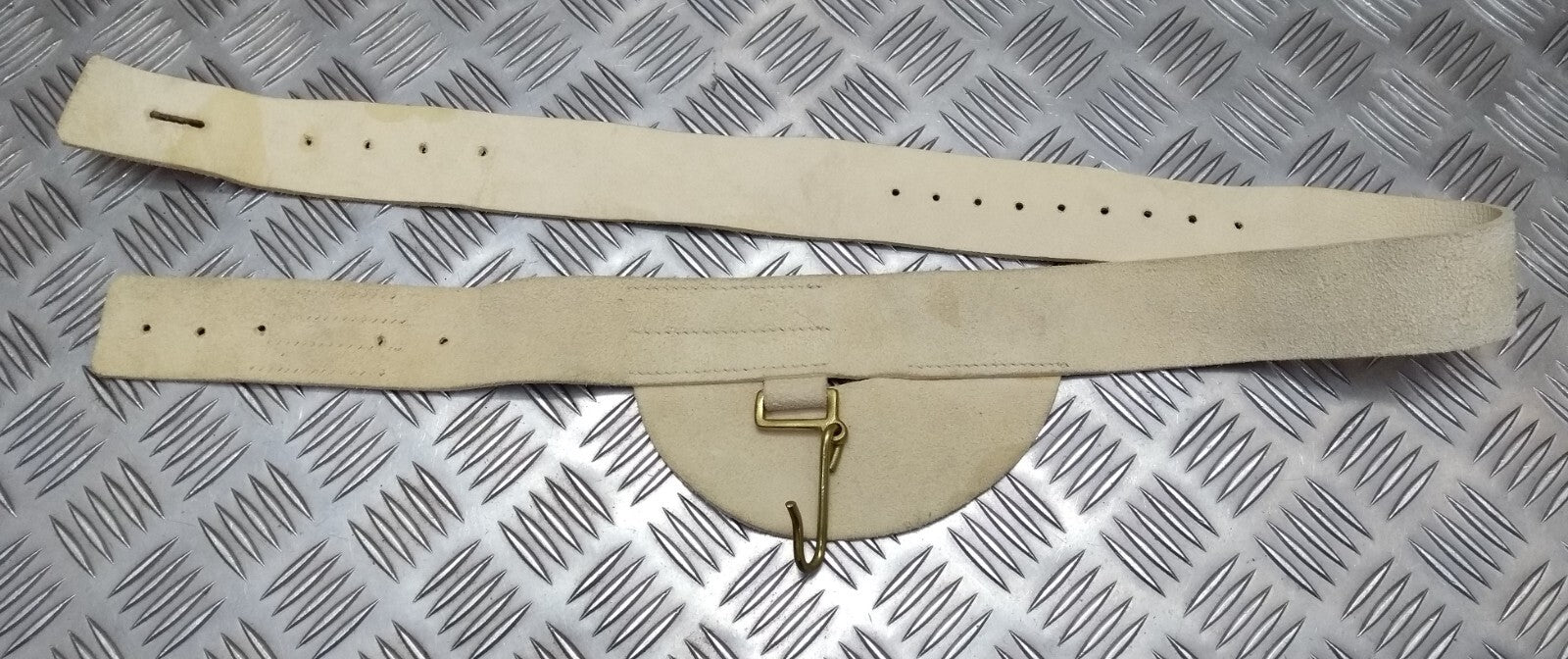 No2 Buff Leather Household Cavalry Waist Belt Incomplete Unfinished H Cav