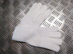 White Waffle Gloves Liners UK Made Size Small / Medium NEW