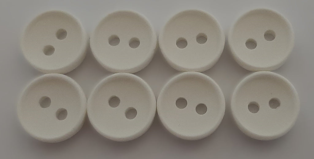 Buttons / Anchors Ex Service Old Pattern British Made White 2 Hole Size 11.3mm