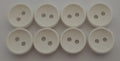 Buttons / Anchors Ex Service Old Pattern British Made White 2 Hole Size 11.3mm