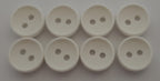 Buttons / Anchors Ex Service Old Pattern British Made White 2 Hole Size 11.3mm