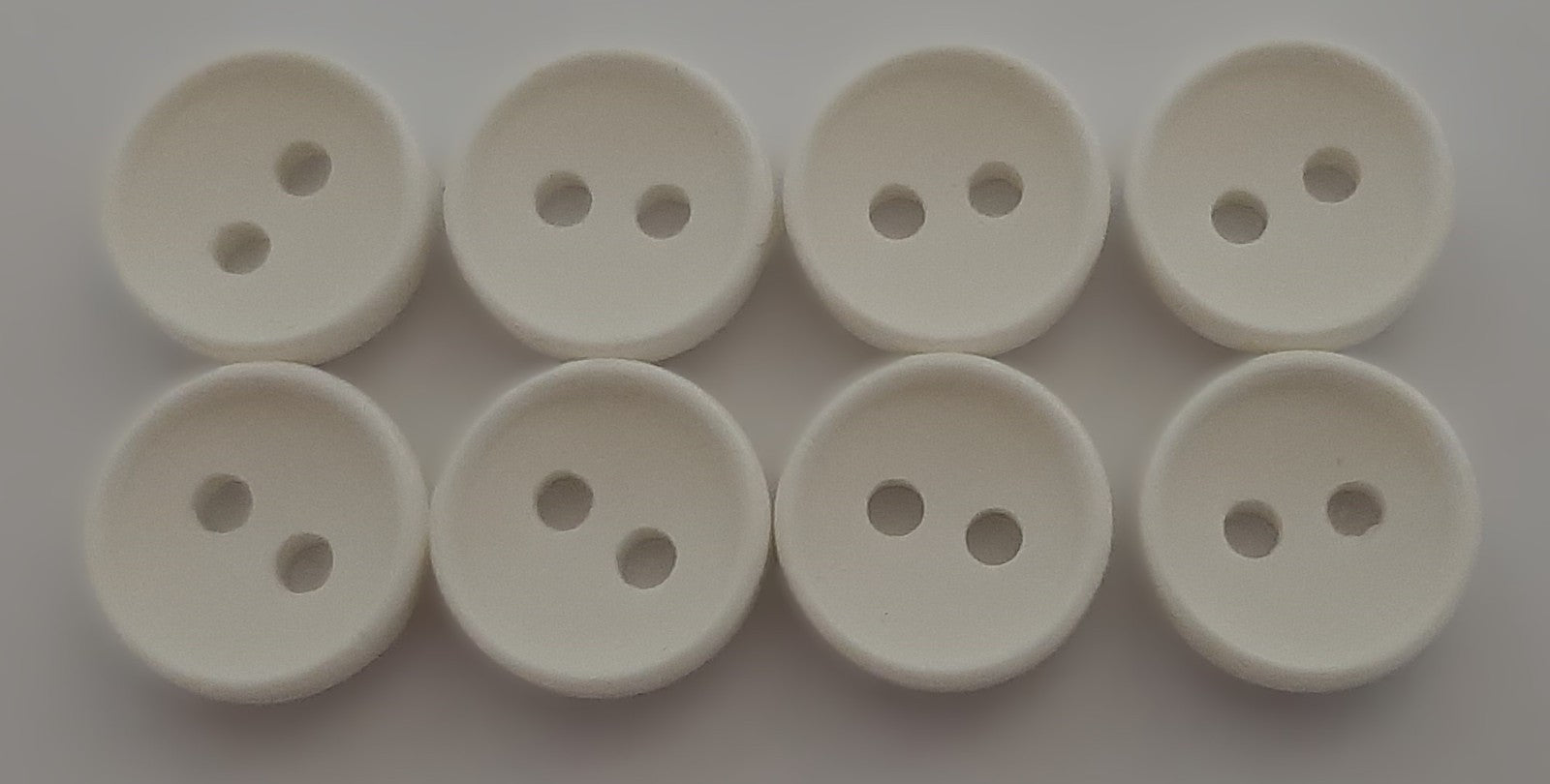 Buttons / Anchors Ex Service Old Pattern British Made White 2 Hole Size 11.3mm