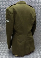 British Army No2 REME Regiment Dress Jacket Fully Buttoned With Insignia Patches EBYT989