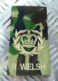 Woodland DPM Camo Royal Welsh Warrant Officer Class II. Rank Slide - NEW