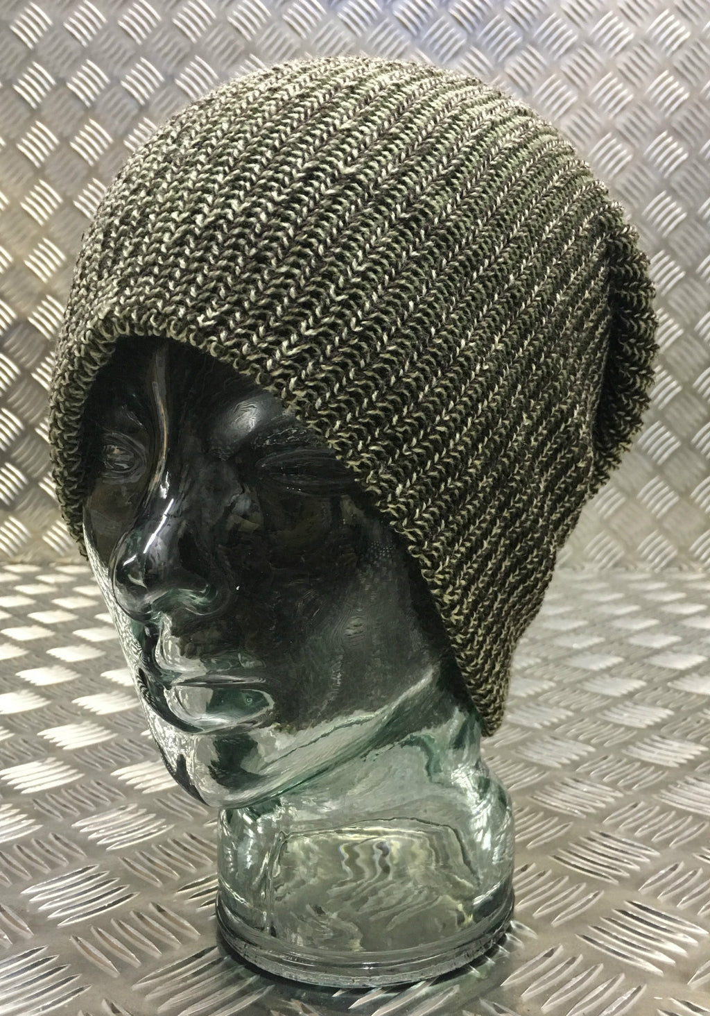 Beanie Hat / Watch Cap / Skull Cap. Green Camouflage - One size - BRAND NEW