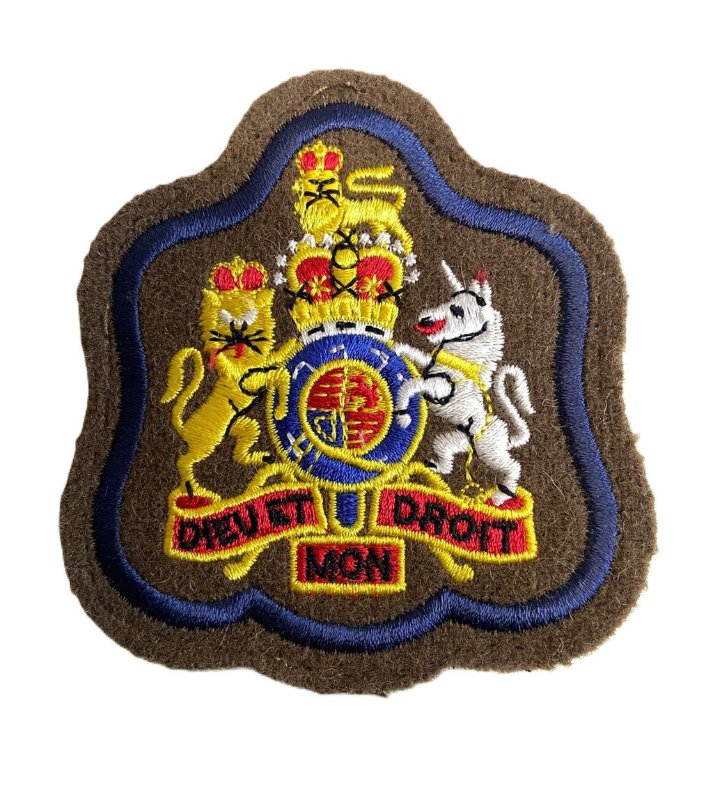 The Corps of Royal Engineers RE British Army FAD No2 Warrant Officer Badge Patch