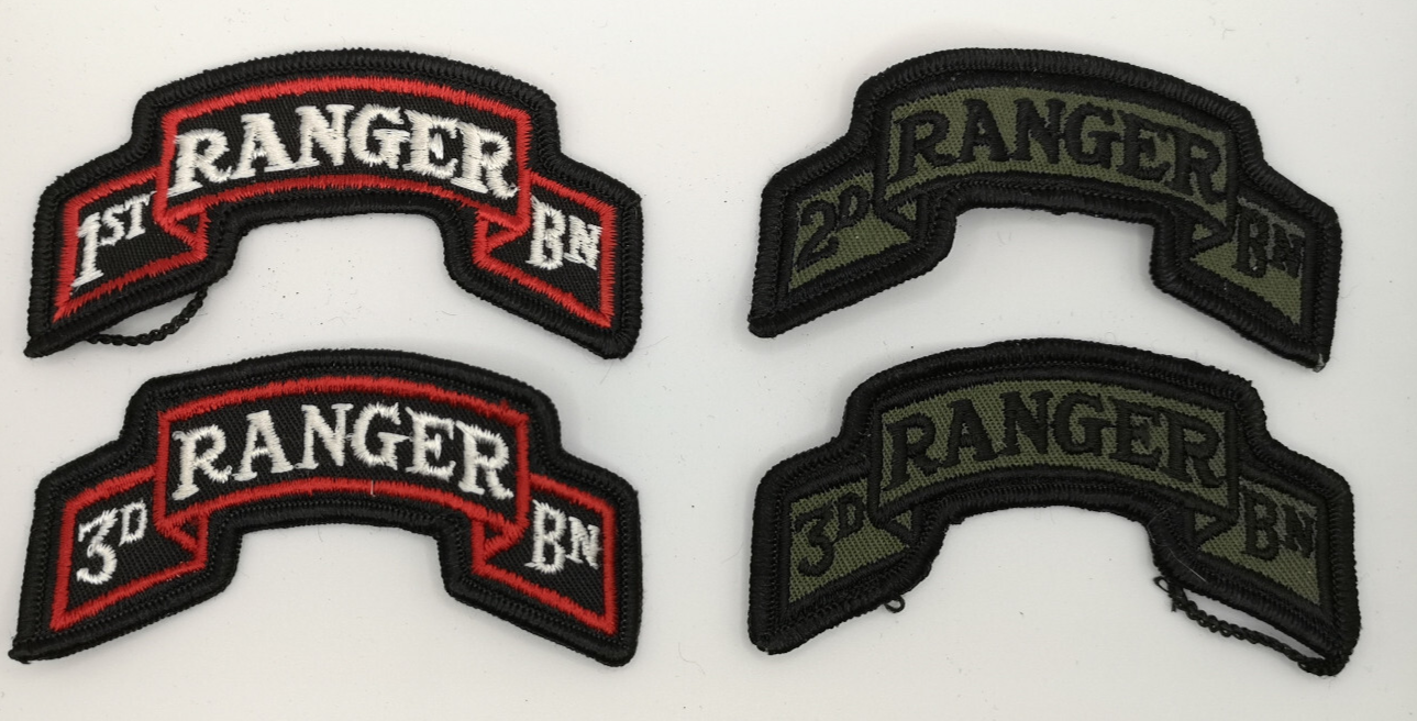 U.S. Army 1st 2nd 3rd Ranger Battalion Shoulder Sleeve Insignia Patches